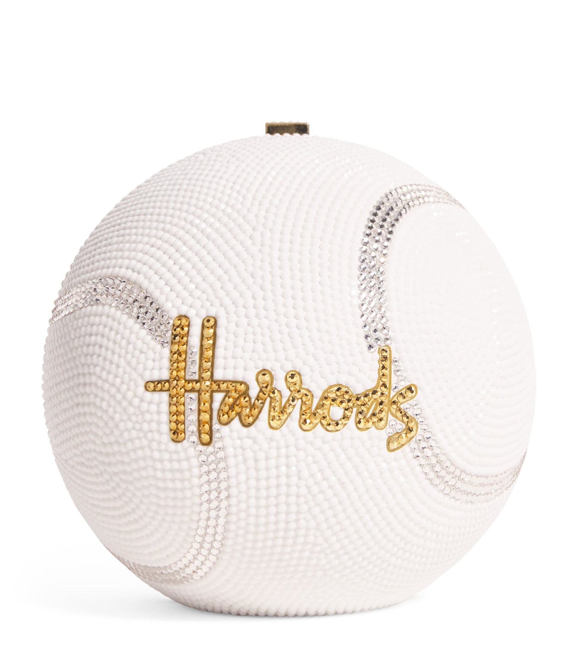White x Harrods Embellished Tennis Ball Clutch Bag