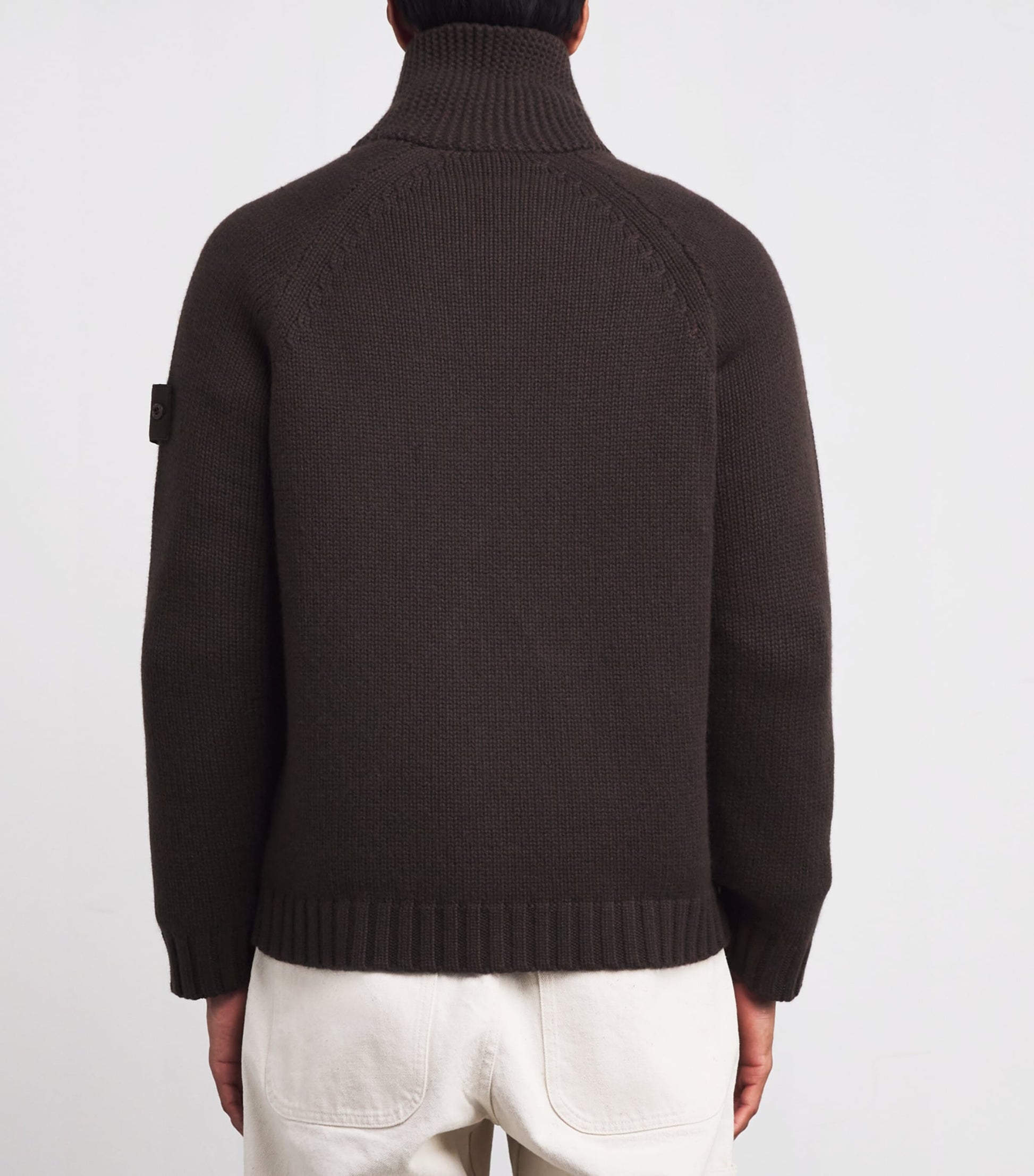Stone Island Brown Cashmere Ghost President's Knit Cardigan
