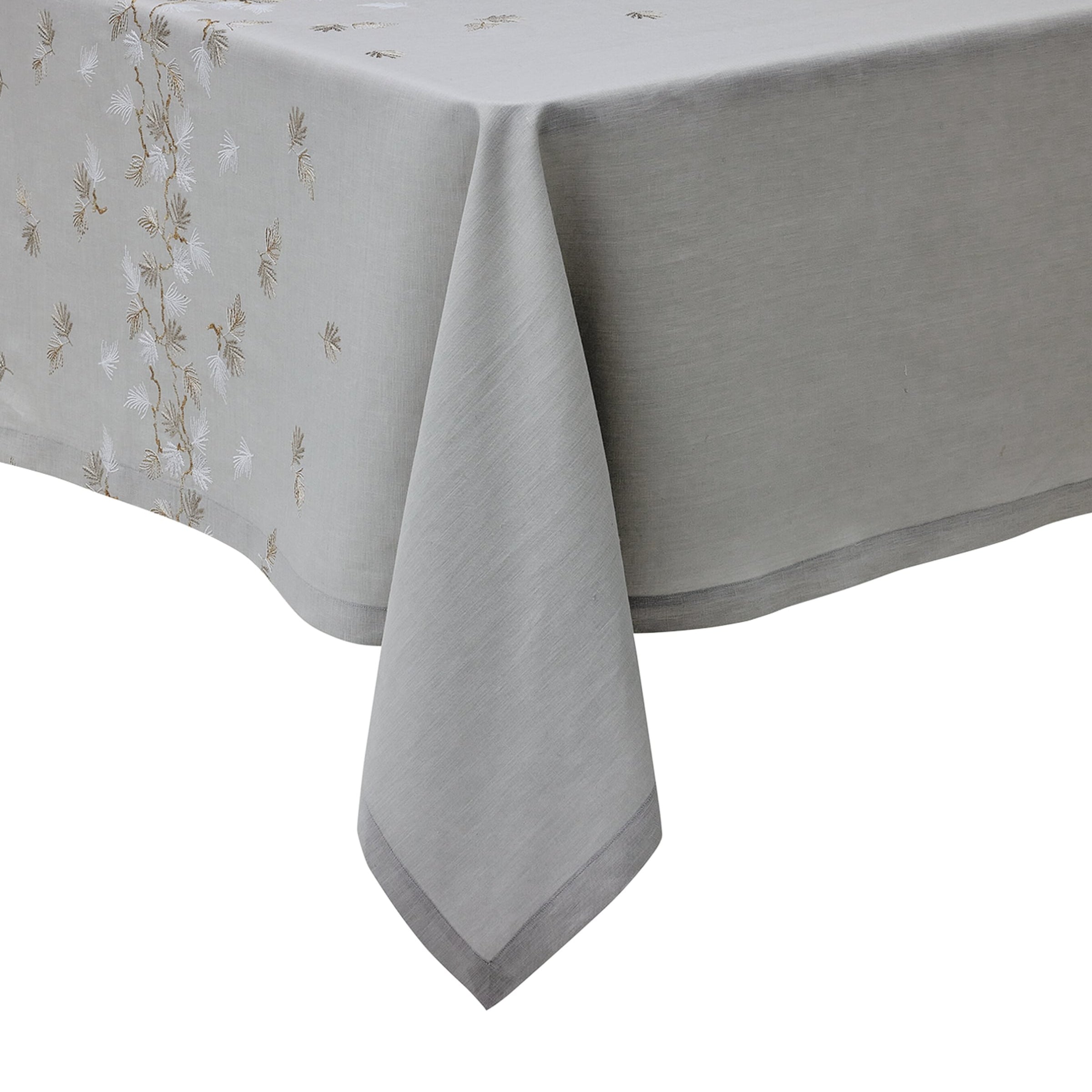 Linen Embroidered Tablecloth (170cm x 320cm)