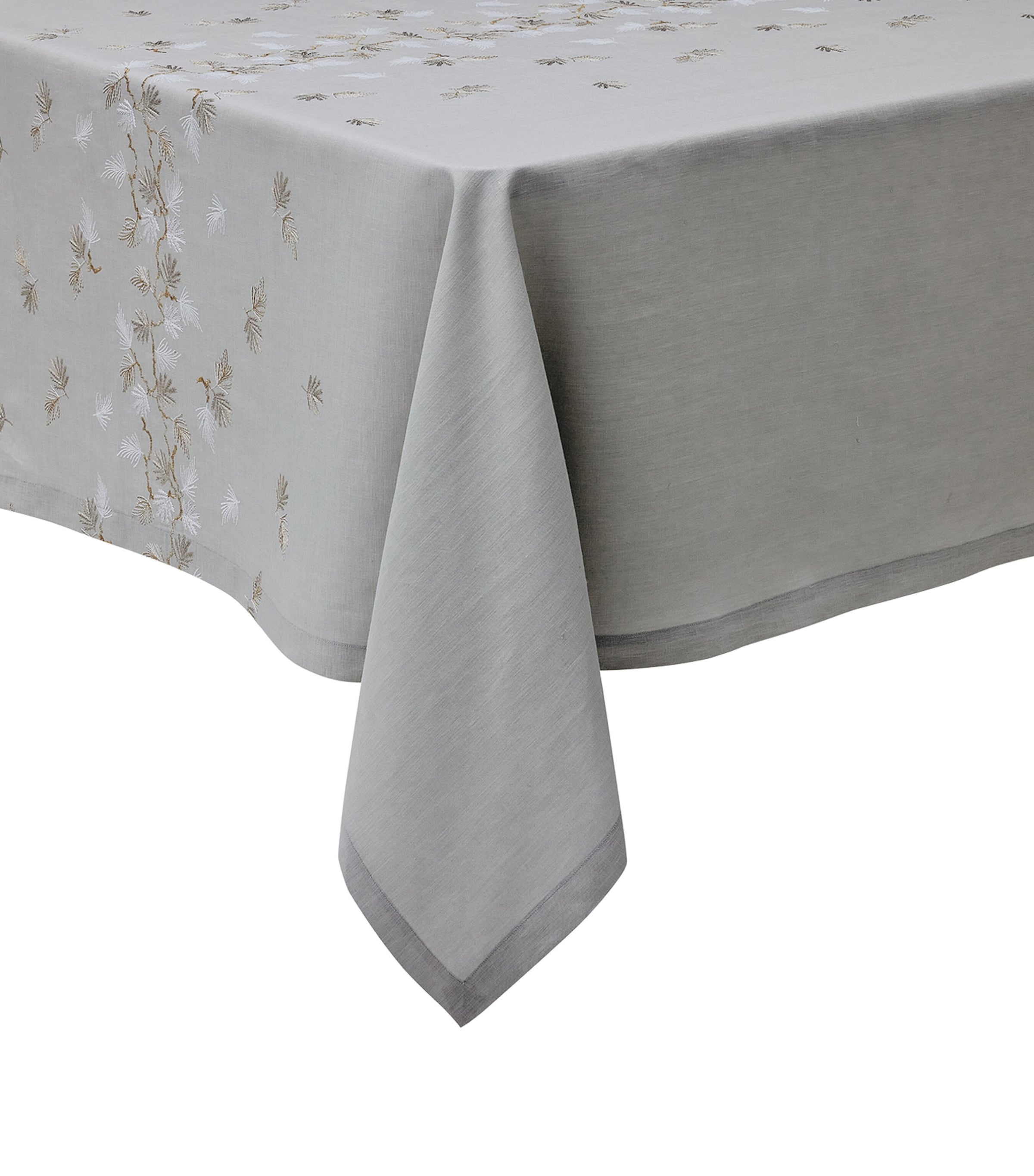 Linen Embroidered Tablecloth (170cm x 320cm)