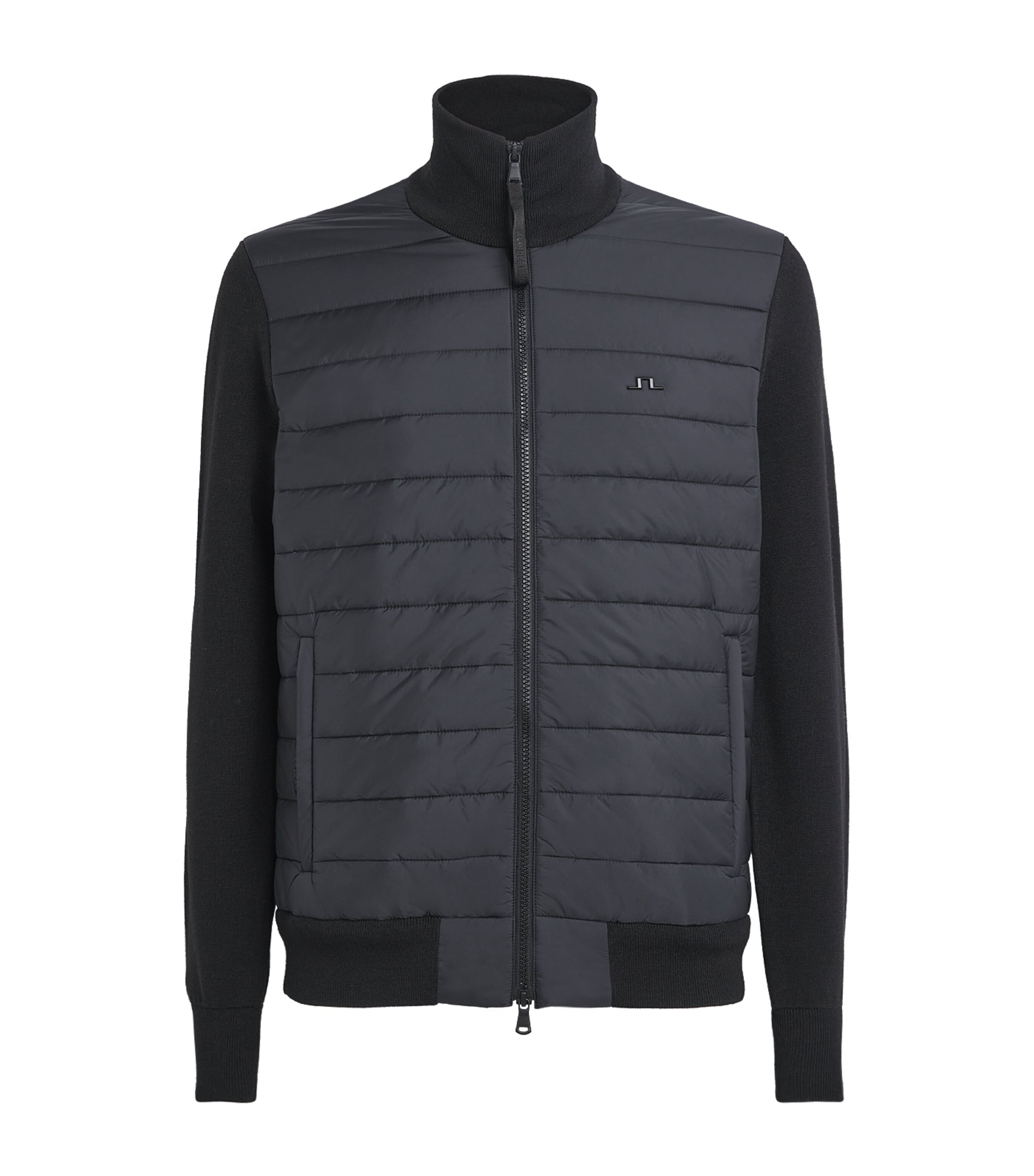 J Lindeberg Black Wool-Blend Bodie Jacket
