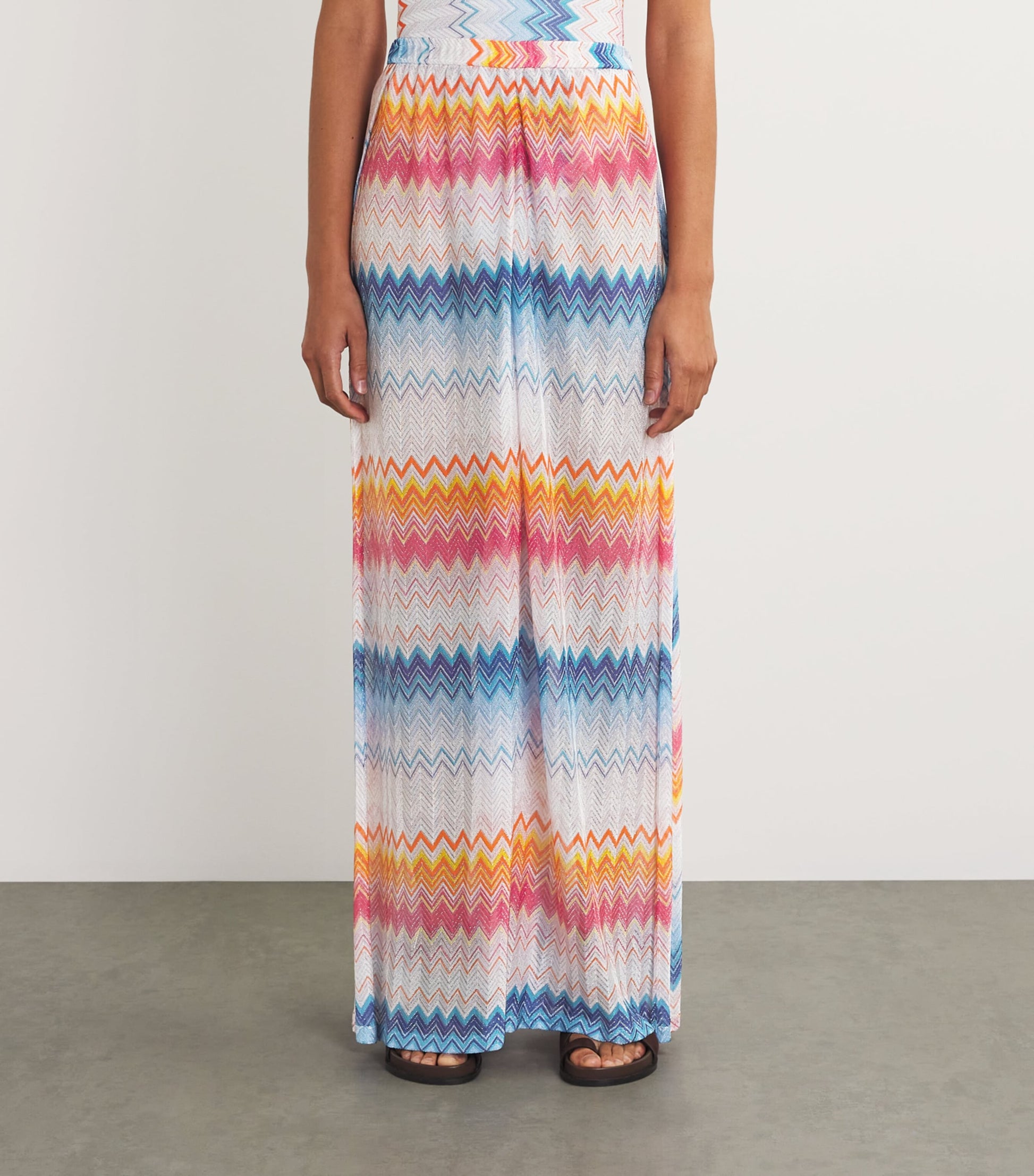 Missoni Multi Side-Split Wide-Leg Trousers