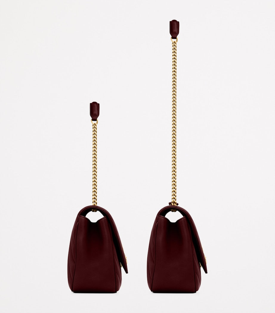 Saint Laurent Burgundy Medium Loulou Shoulder Bag