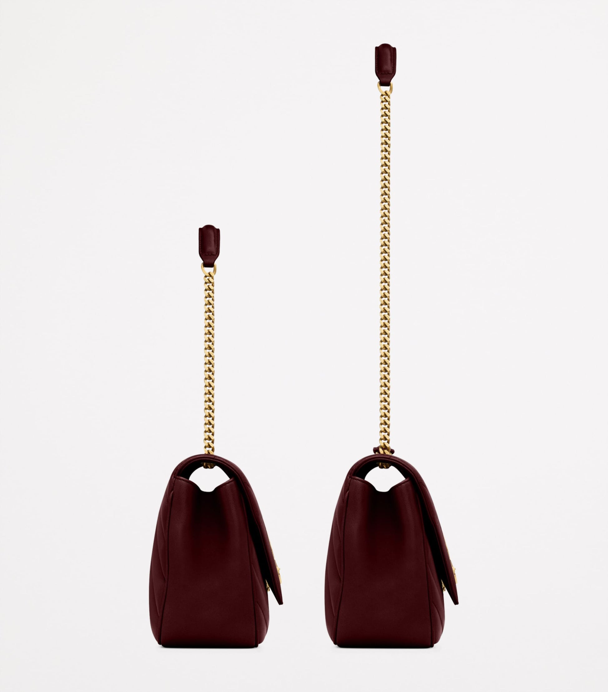 Saint Laurent Burgundy Medium Loulou Shoulder Bag