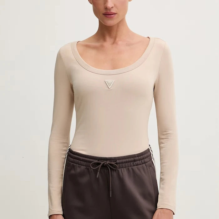 Guess pamuk ve elastanlı kadın body COLETTE