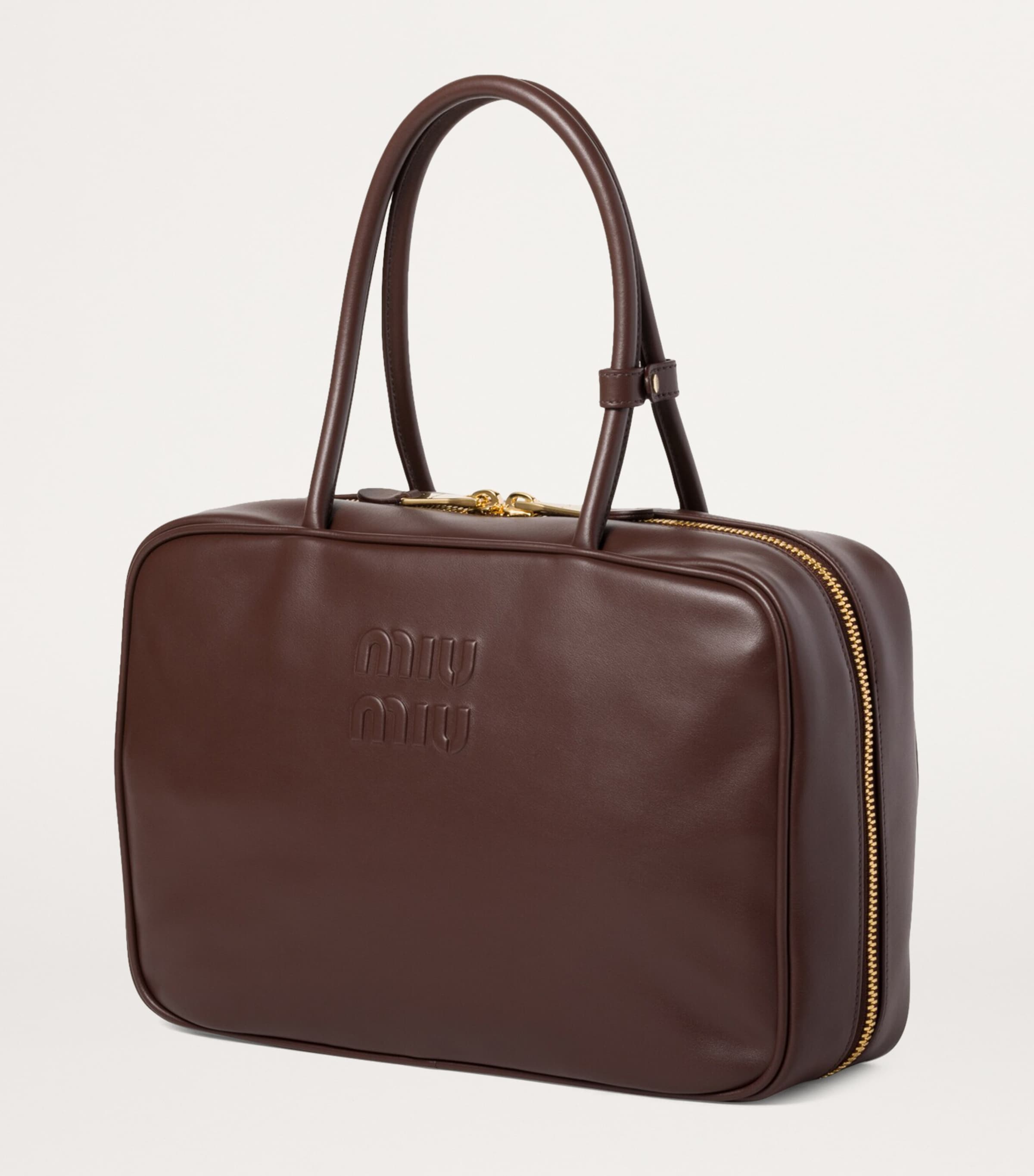 Leather Beau Top-Handle Bag