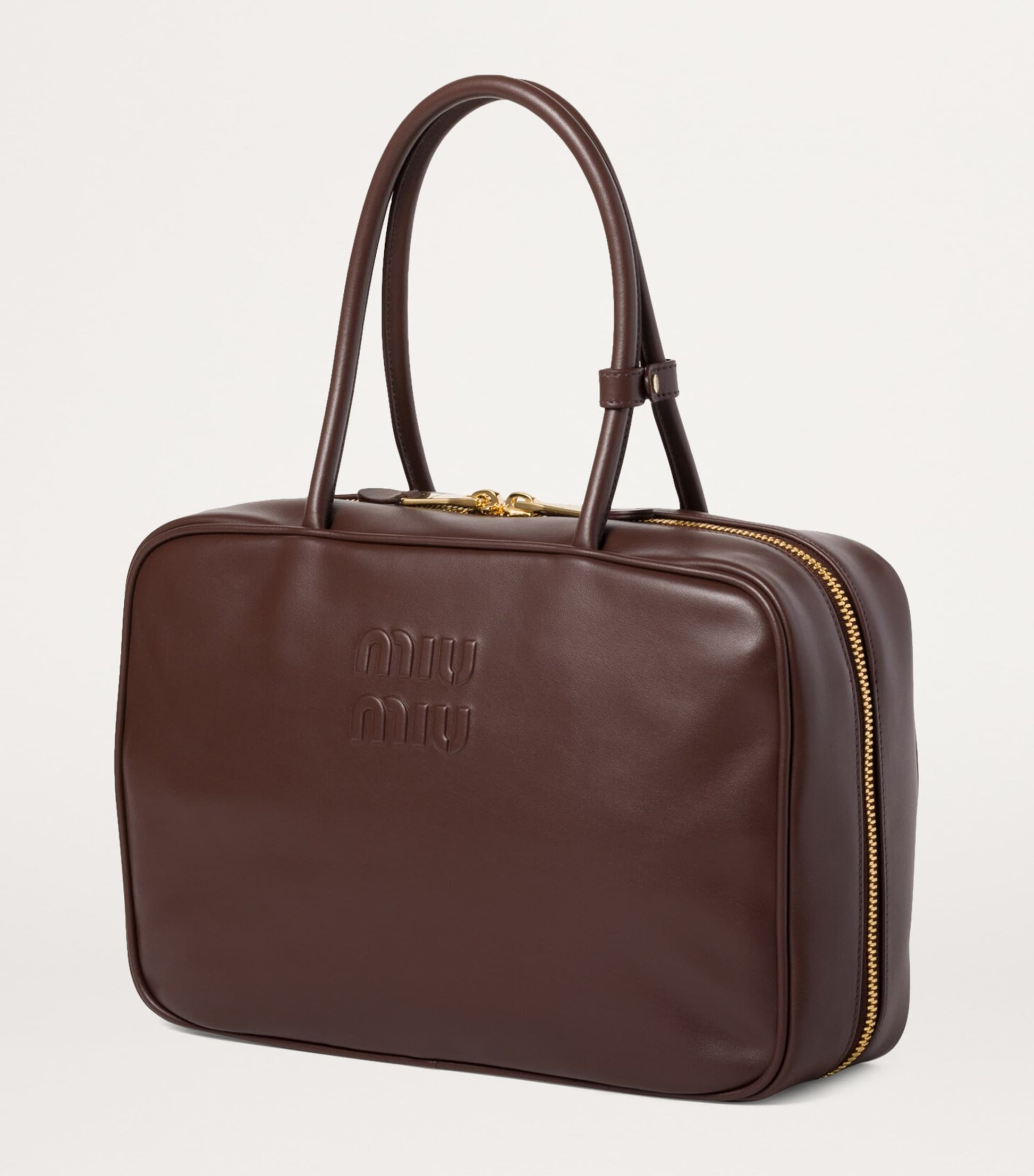 Leather Beau Top-Handle Bag