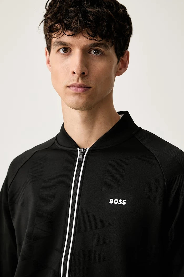 BOSS Green erkek fermuarlı sweatshirt SW_Network JQ FZ