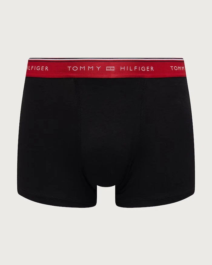 Tommy Hilfiger pamuk ve elastanlı dar kesim erkek boxer 3'lü