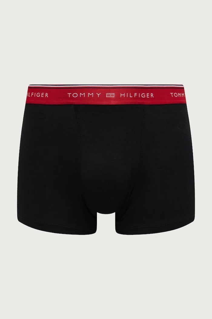 Tommy Hilfiger pamuk ve elastanlı dar kesim erkek boxer 3'lü