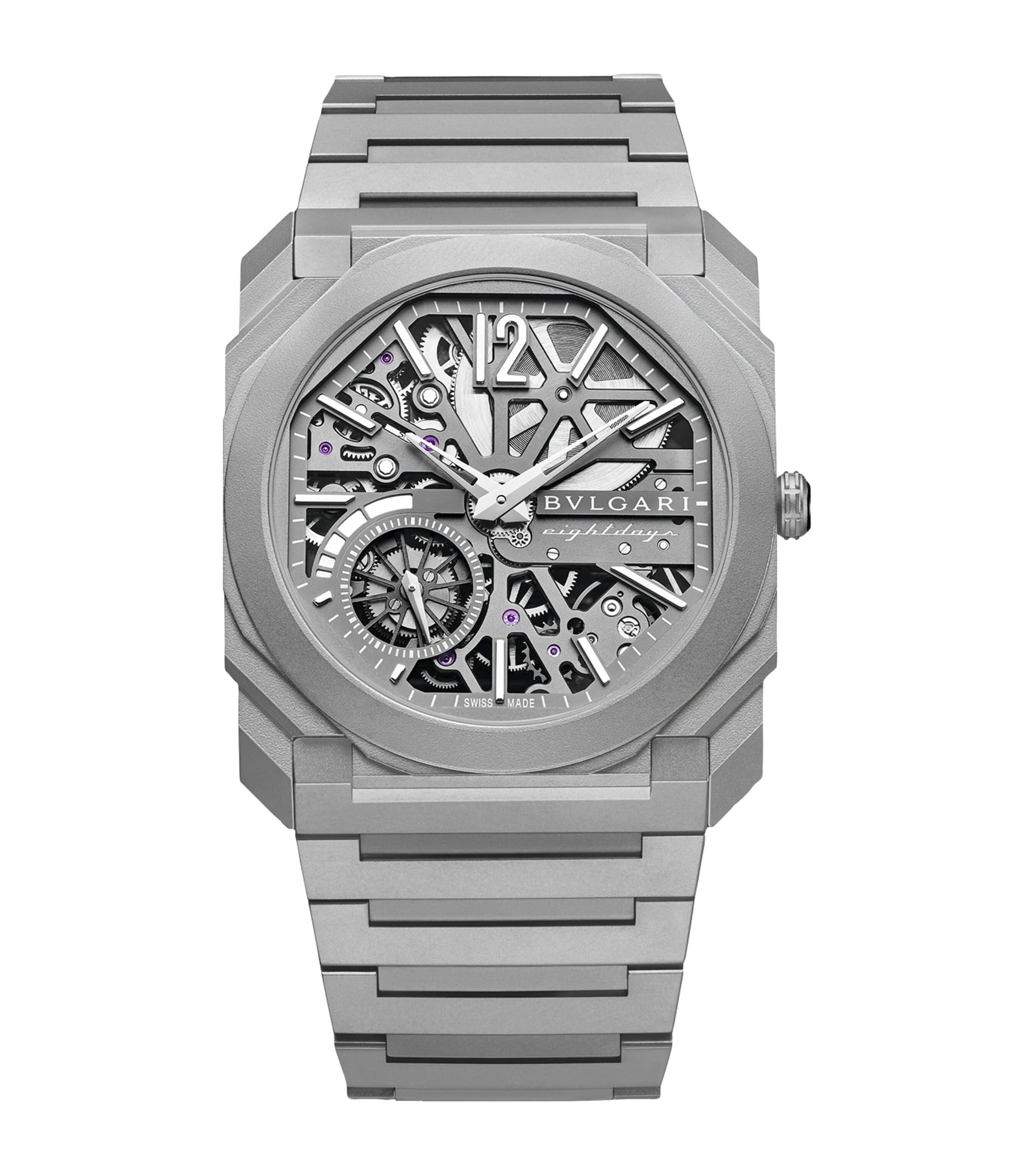 Titanium Octo Finissimo Skeleton 8 Days Watch 40mm