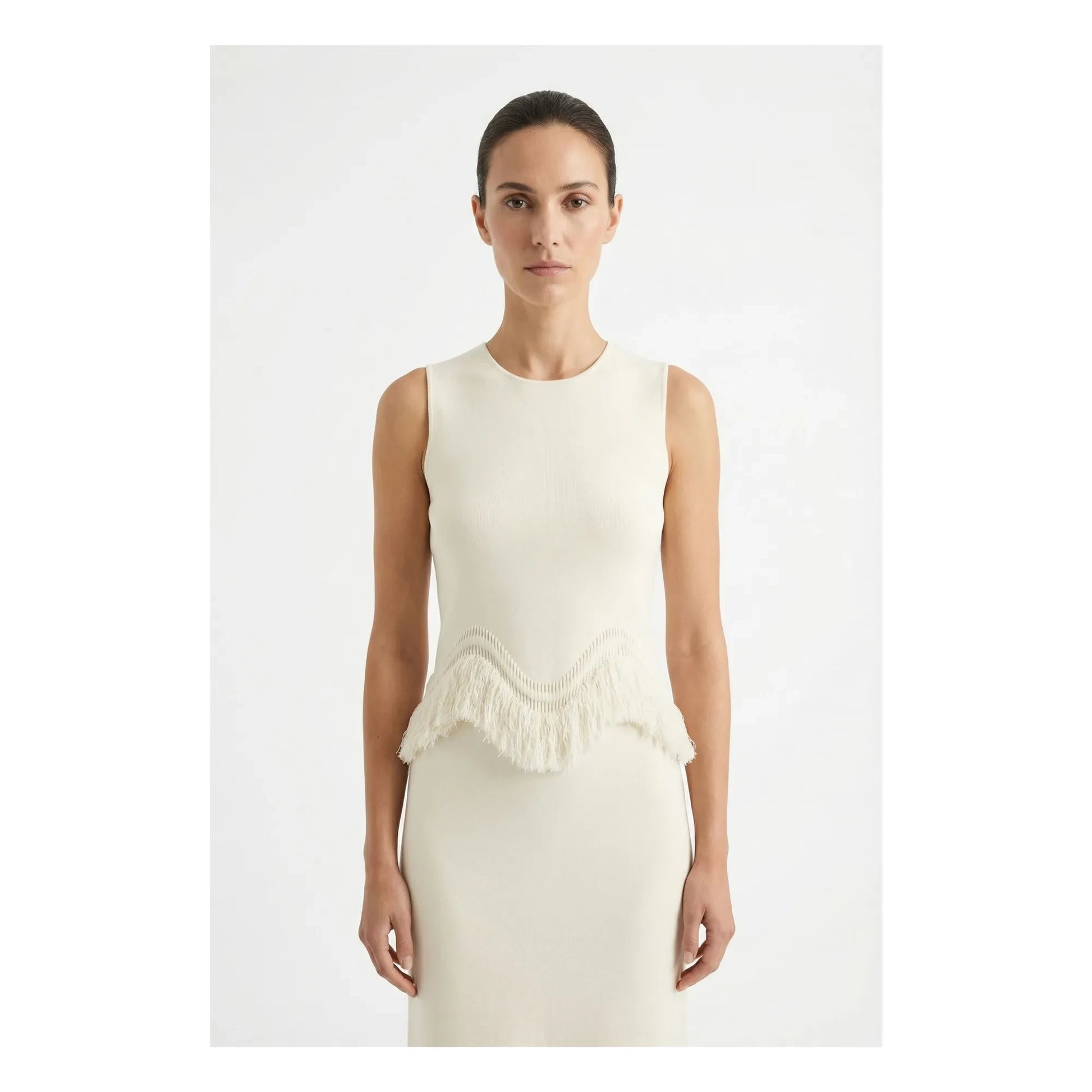 Ulla Johnson - Koa Fringe Top | Ecru