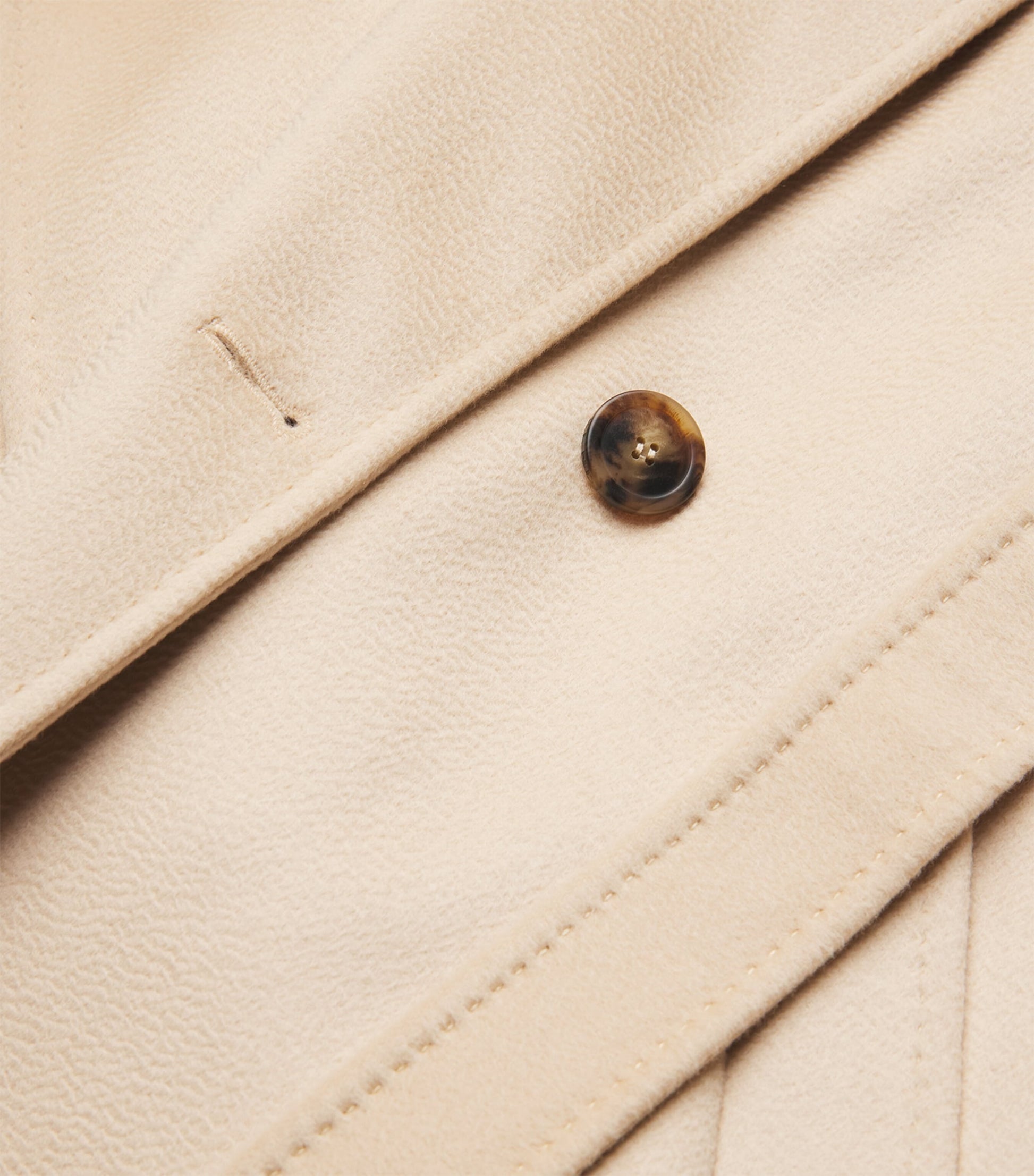 Weekend Max Mara White Virgin Wool Belted Coat