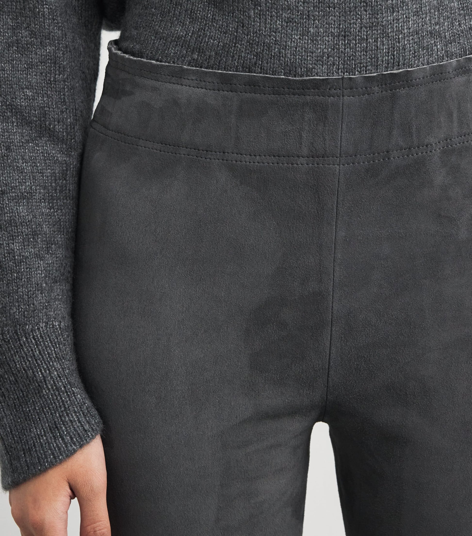 Suede Philine Straight Trousers