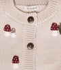 Shirley Bredal Merino Wool Mushroom Cardigan (3 Months-4 Years)
