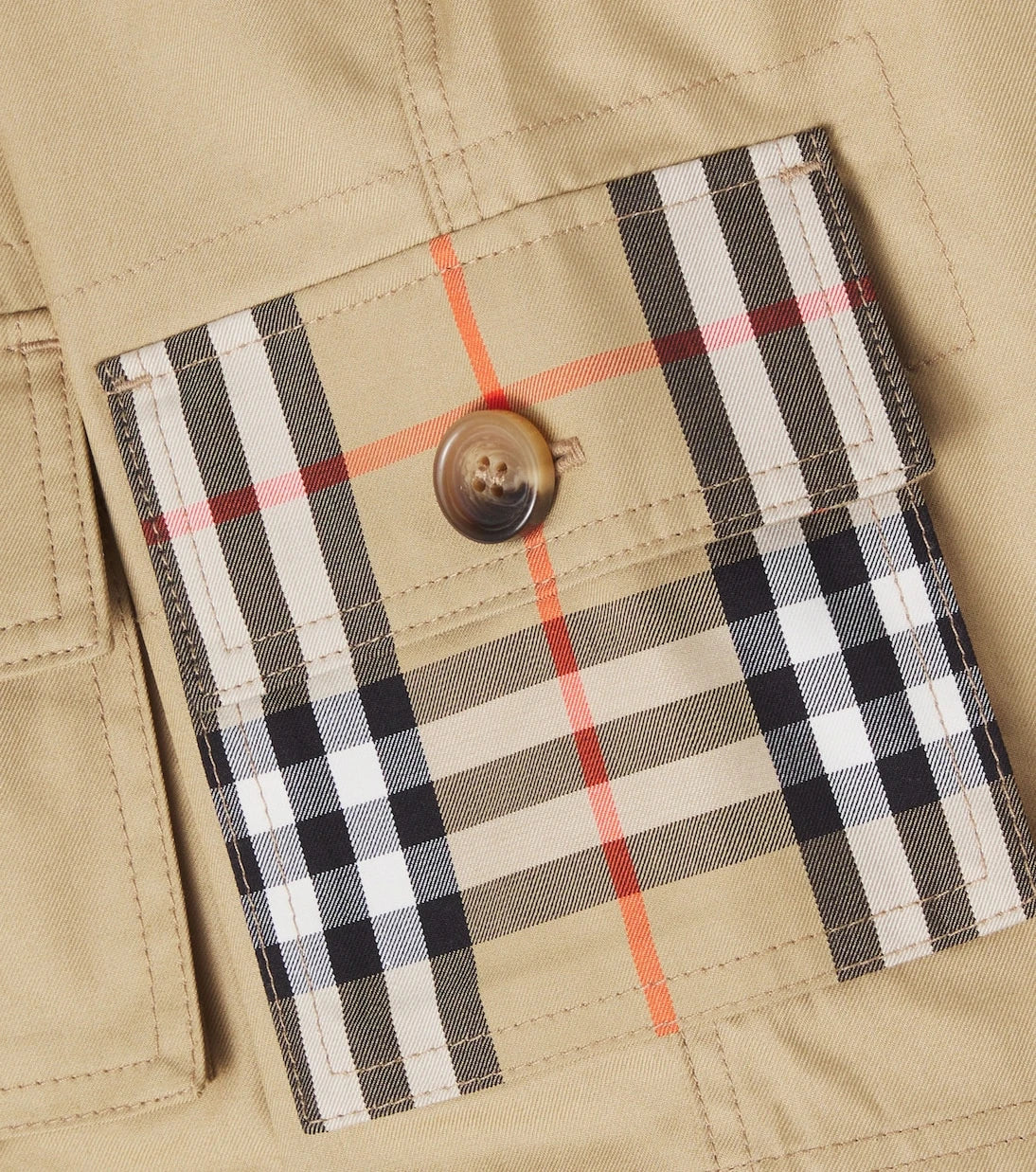 Burberry Kids - Burberry Check cotton twill shorts