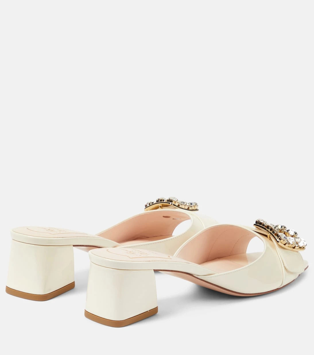 Roger Vivier - BikiViv embellished patent leather mules