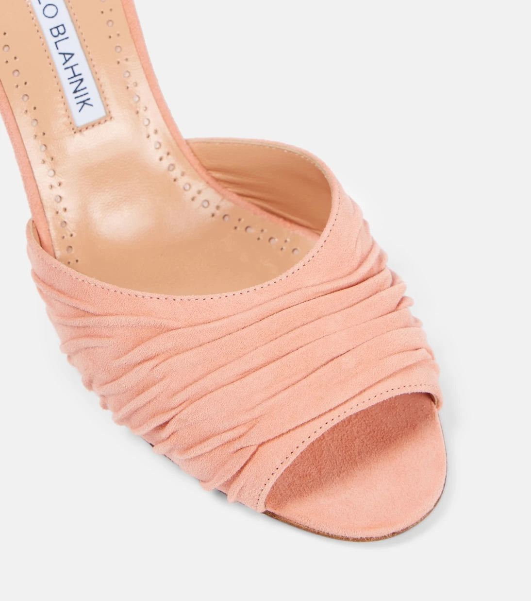 Manolo Blahnik - حذاء المول Pirua 70 من الشمواه