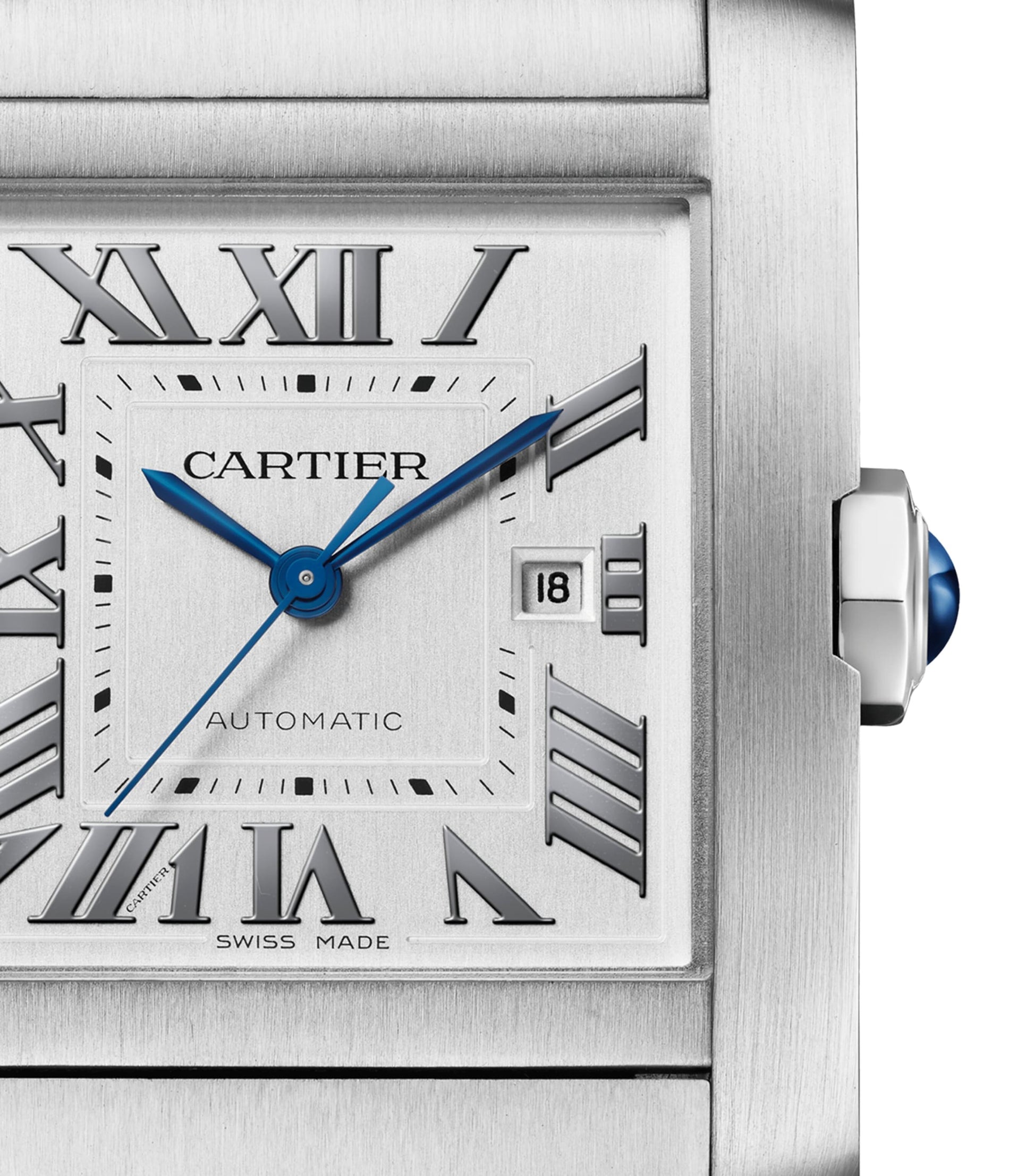 Large Steel Tank Française Watch 30.5mm