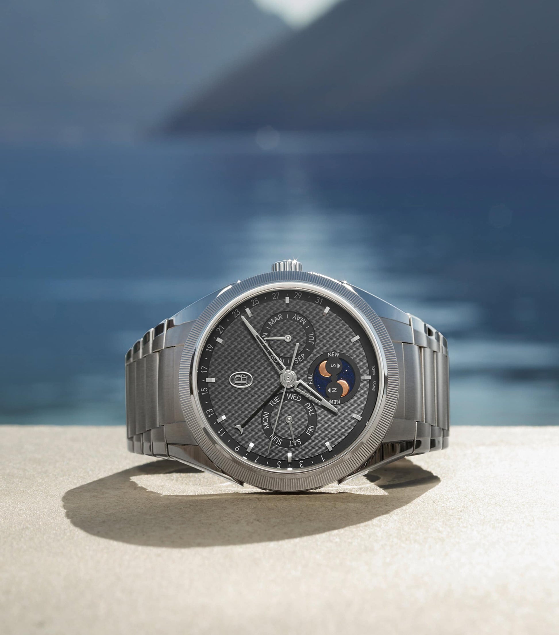 Stainless Steel Tonda PF Gregorian Annual Calendar Watch 42mm