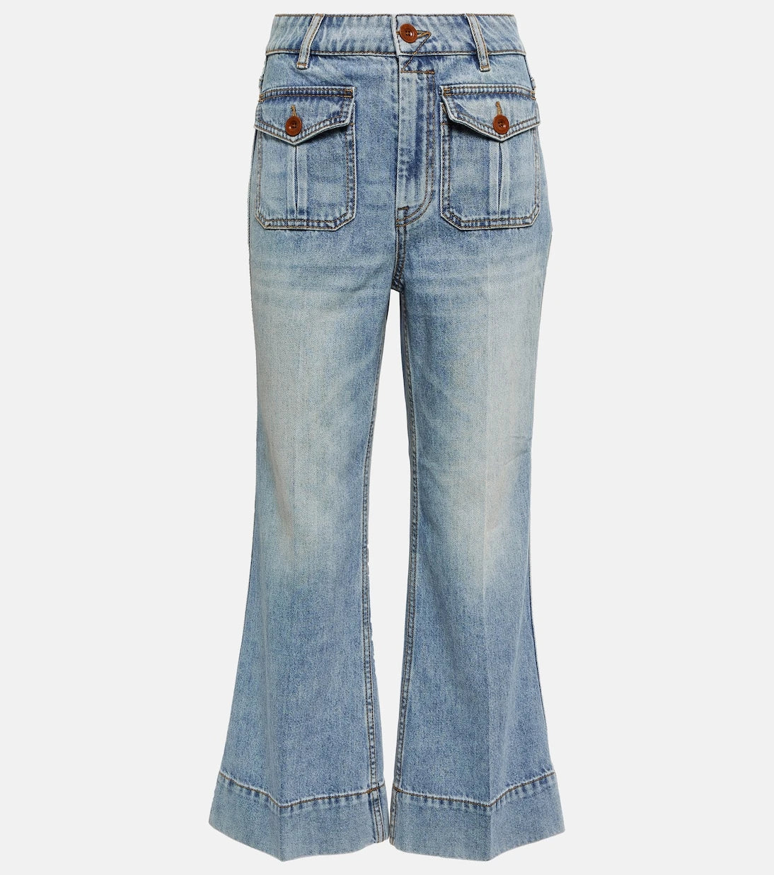 Zimmermann - Raie cropped flared jeans