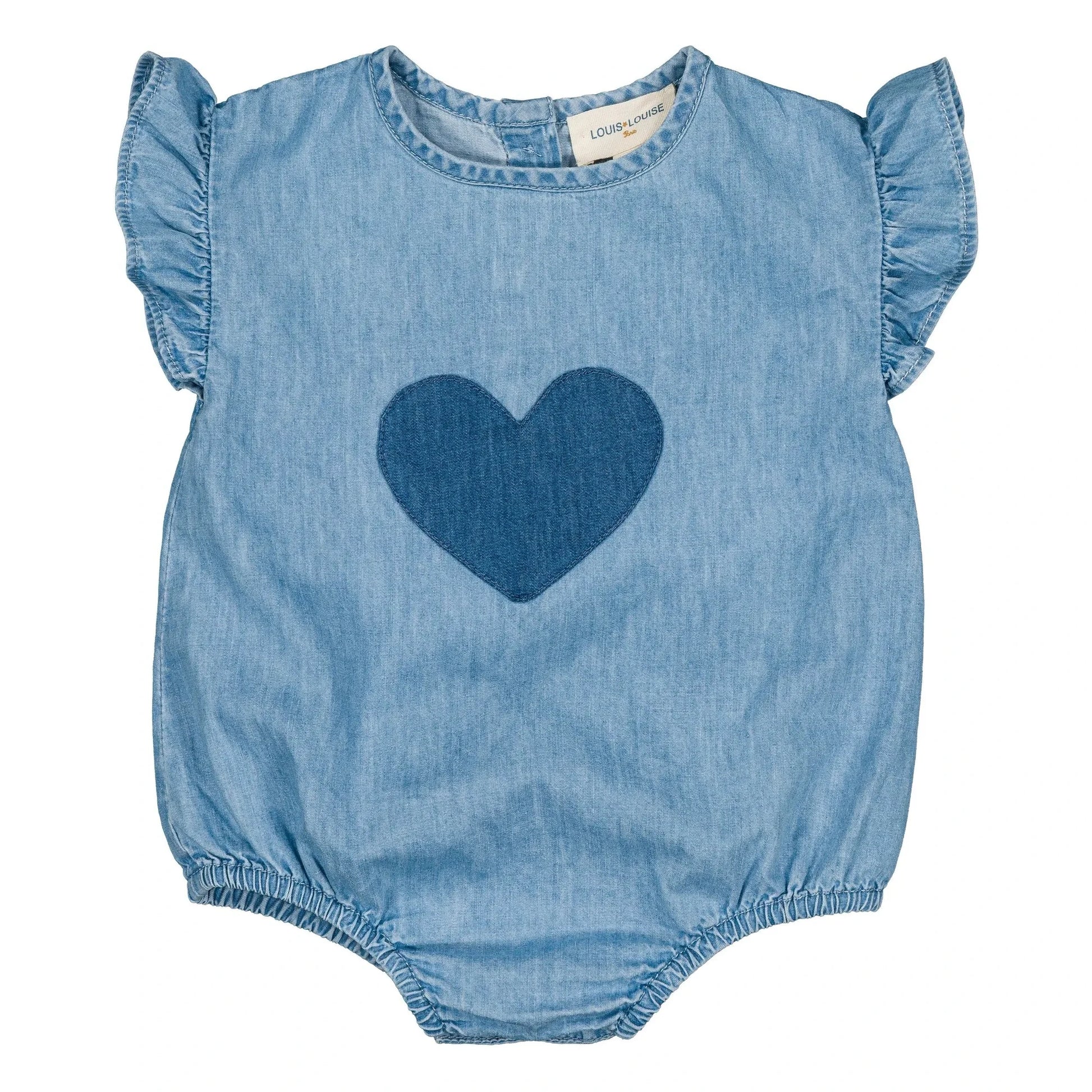 Louis Louise - Billie Chambray romper | Light Blue