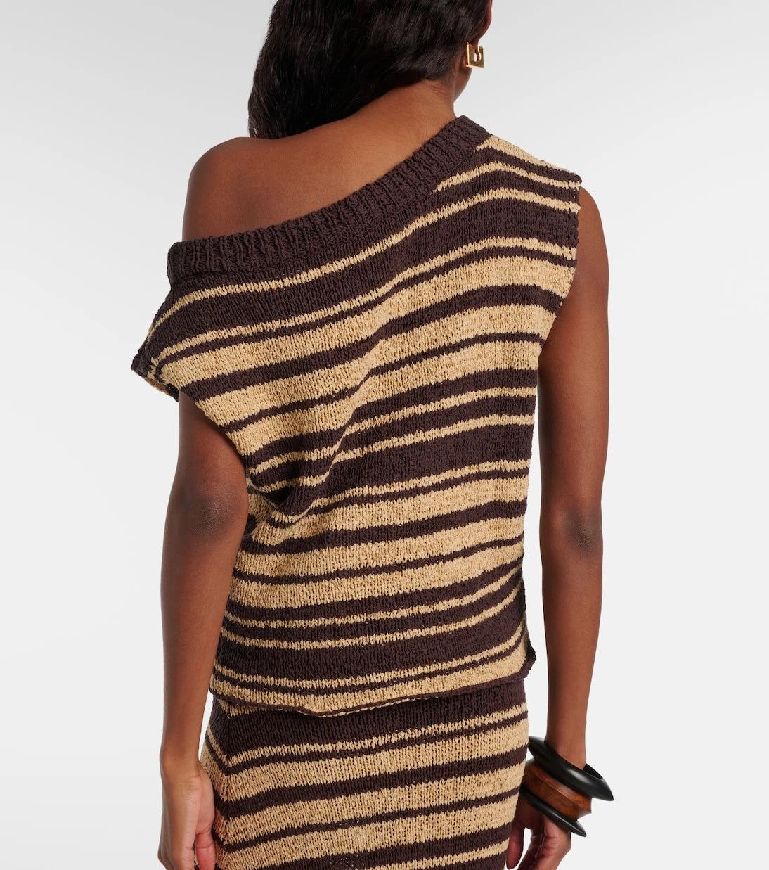 Faithfull - Micah striped cotton-blend top