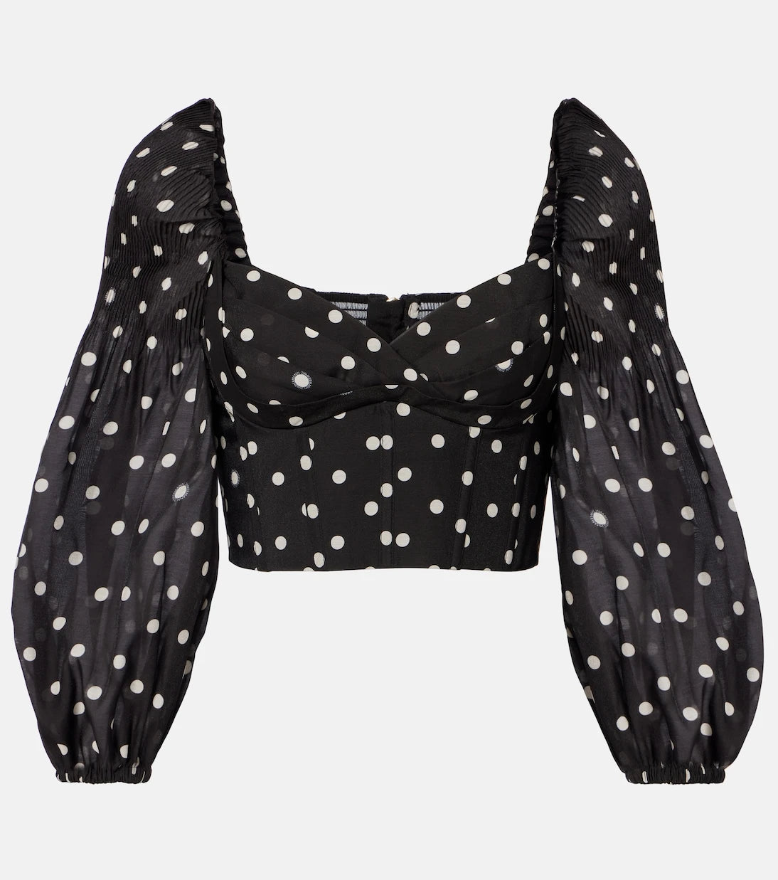 Zimmermann - Polka-dot crop top
