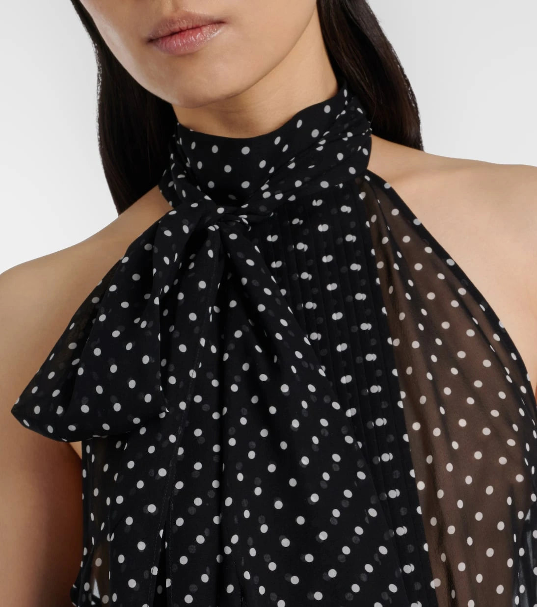 Tom Ford - Draped polka-dot silk blouse