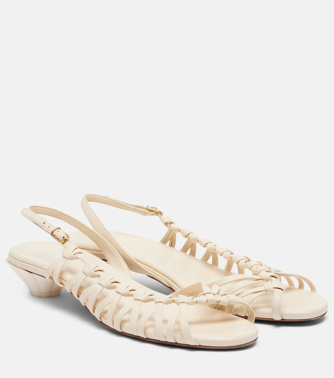 Chloé - Estra braided leather slingback sandals