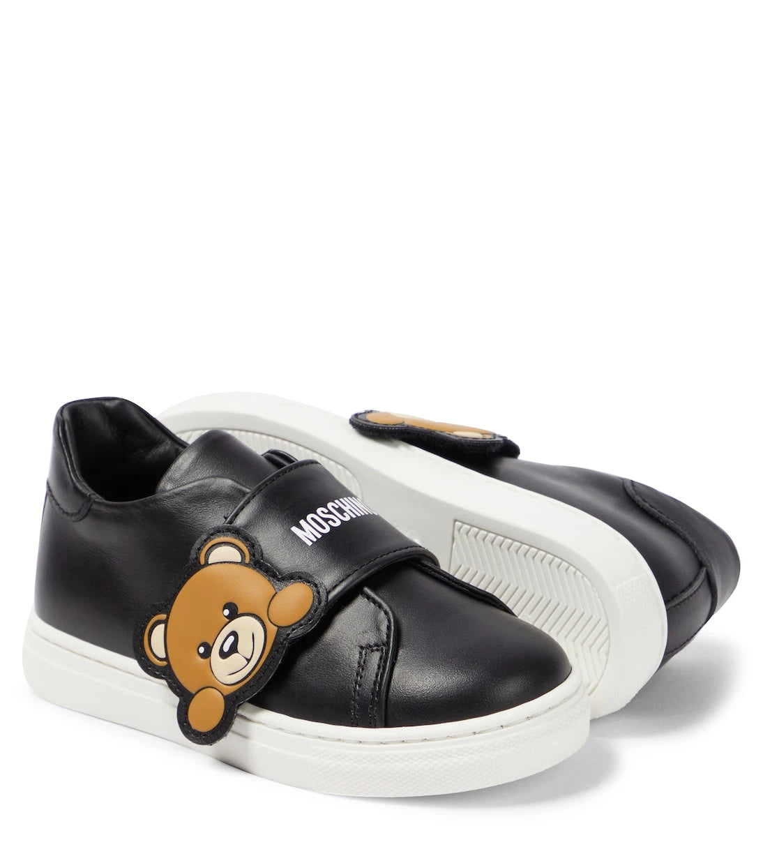 Moschino Kids - Teddy Bear leather sneakers