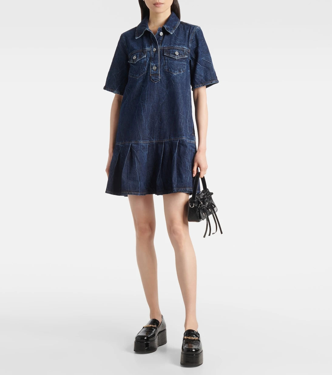 Ganni - Denim minidress