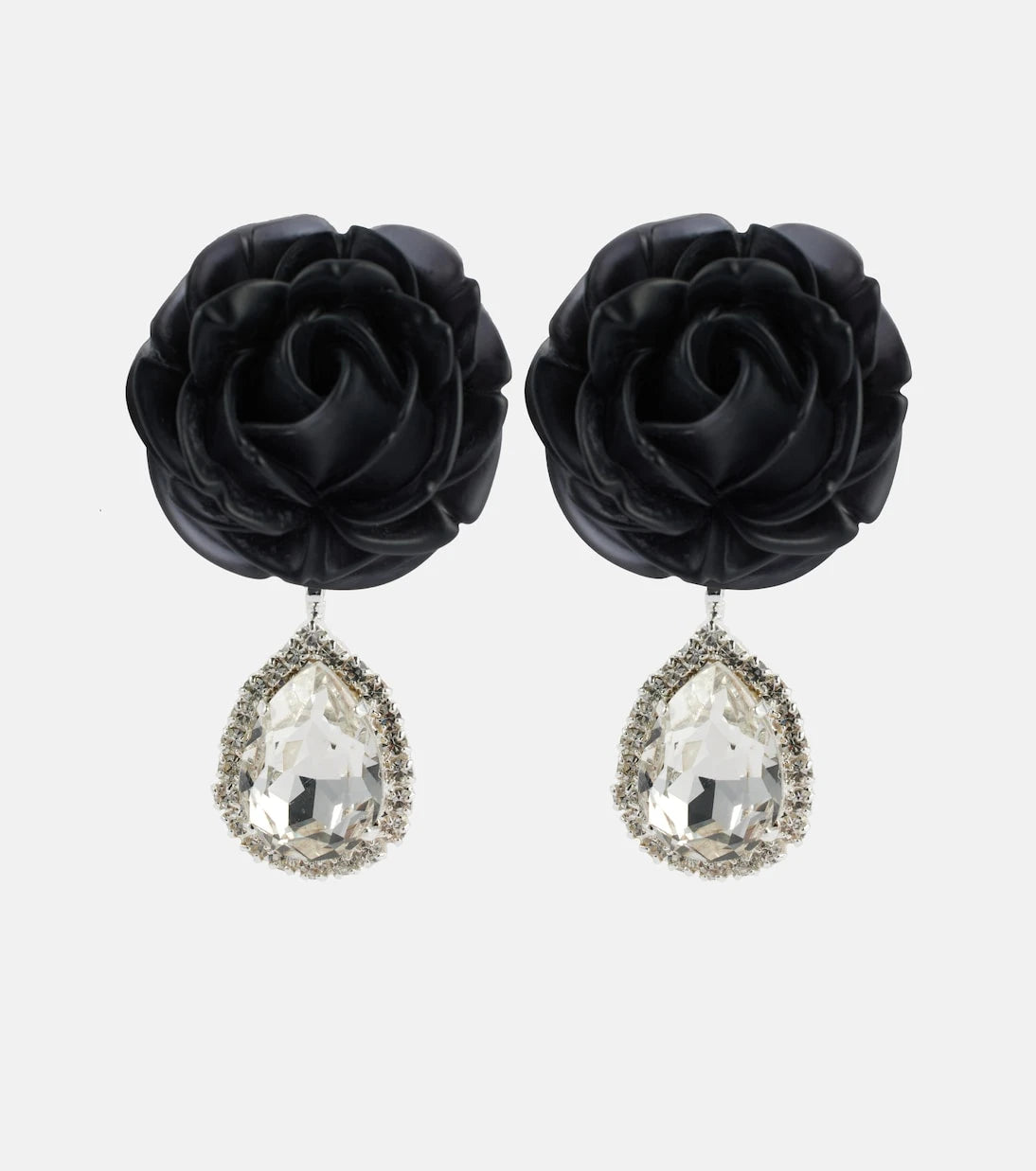 Magda Butrym - Mini Rose crystal-embellished drop earrings
