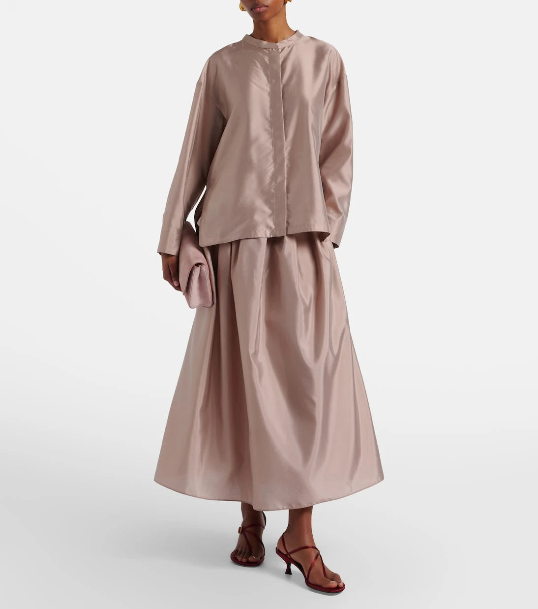 'S Max Mara - قميص Racconto من الساتان