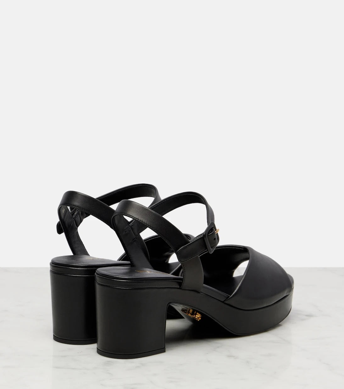 Prada - Leather platform sandals