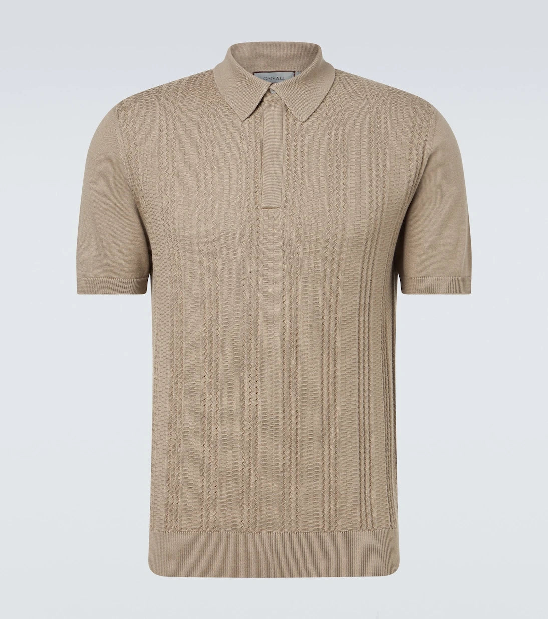 Canali - قميص بولو من مزيج القطن