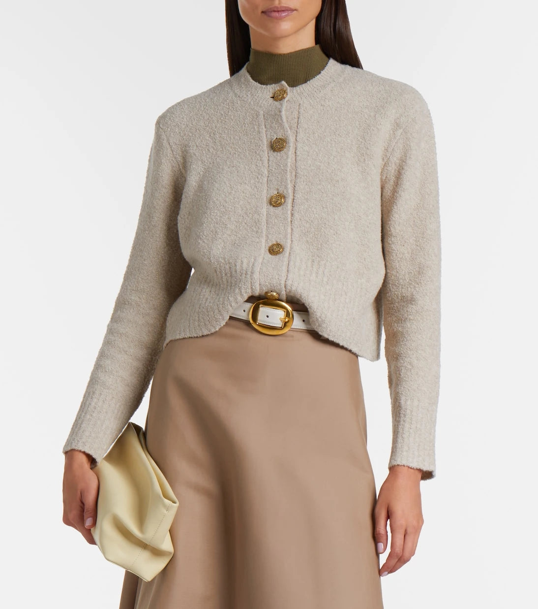 Altuzarra - Harris cropped wool-blend cardigan