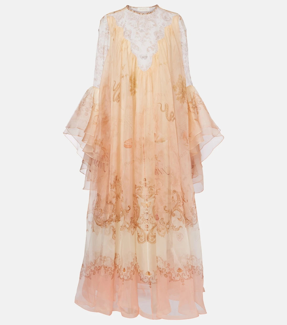 Zimmermann - Hypnotic printed silk gown