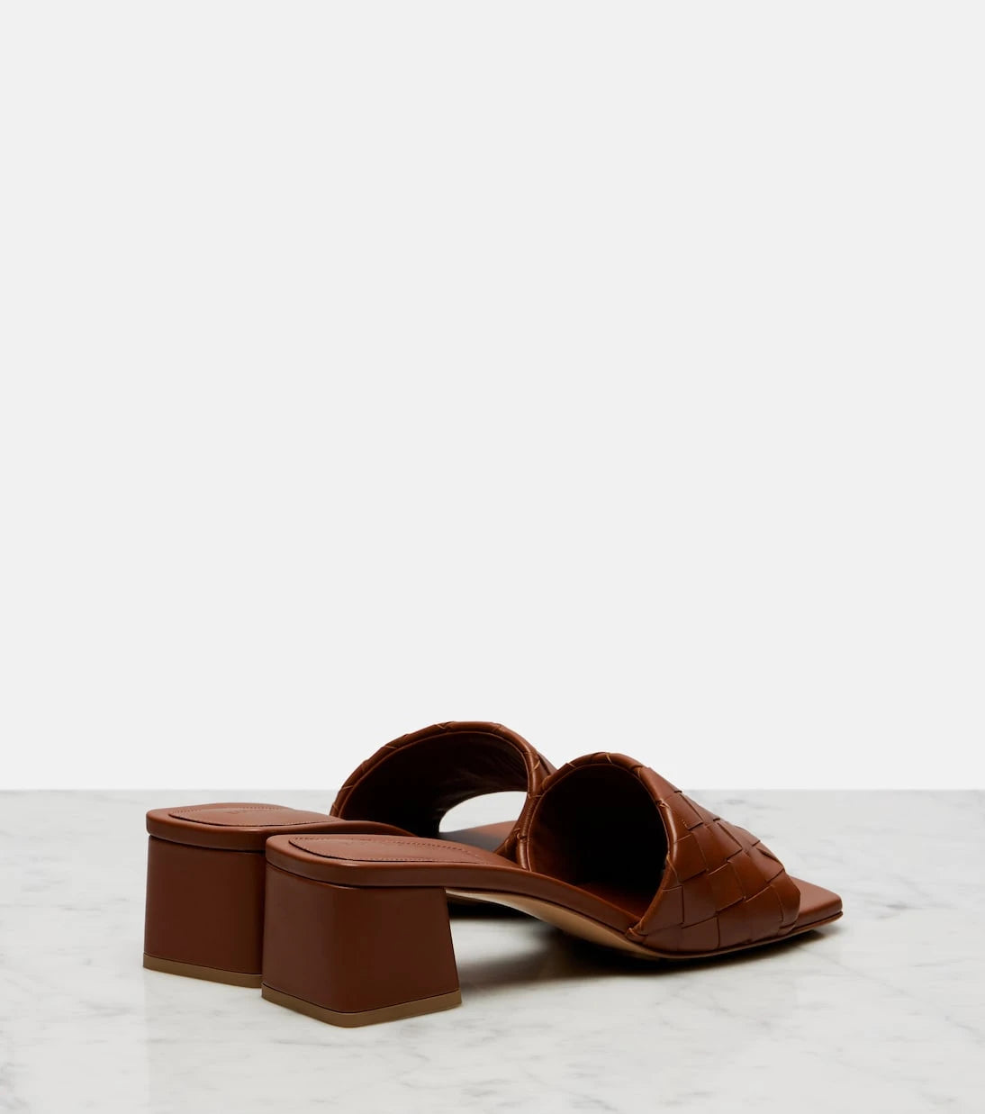 Bottega Veneta - Parco Intrecciato leather mules