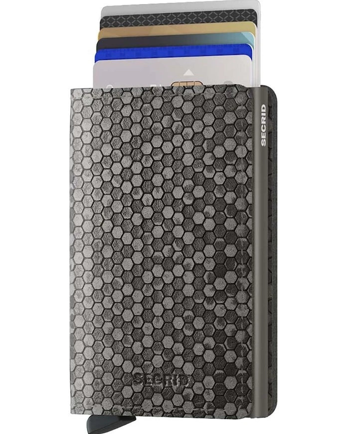 Secrid Slimwallet Hexagon Grey Cüzdan