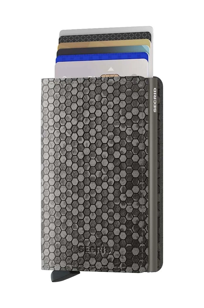 Secrid Slimwallet Hexagon Grey Cüzdan