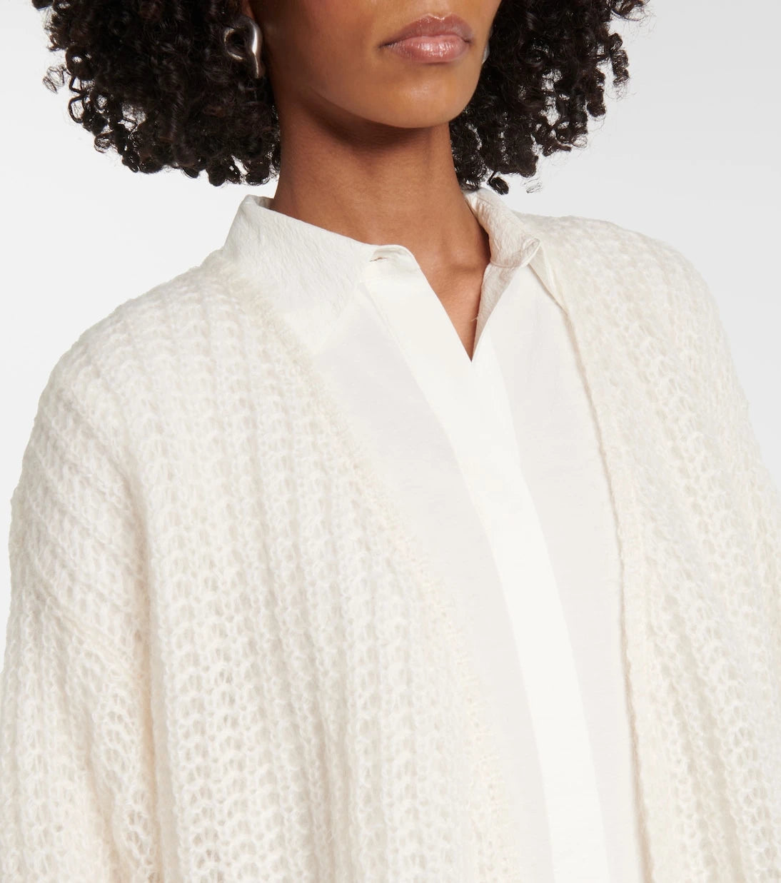 Toteme - Open-front mohair-blend cardigan