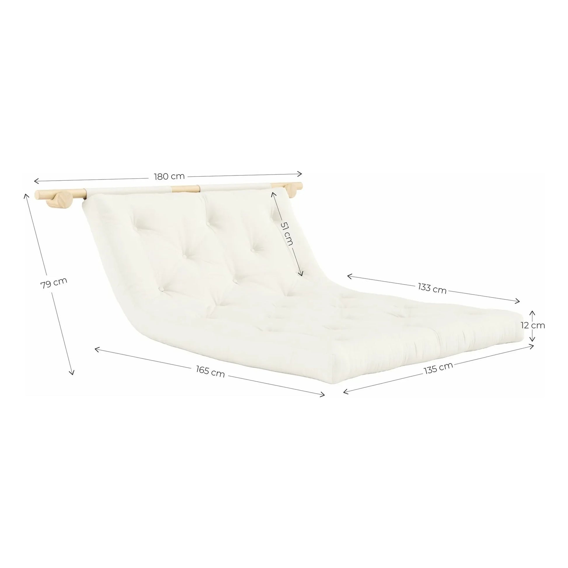 Karup Design - Hooked occasional bed 135x200 cm | Cream