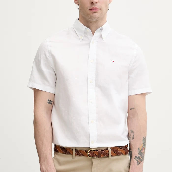 Tommy Hilfiger риза мъжка с лен