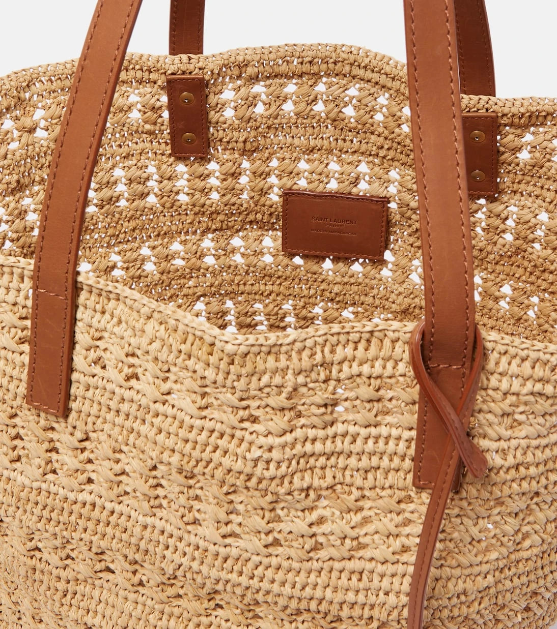 Saint Laurent - Panier Medium raffia basket bag