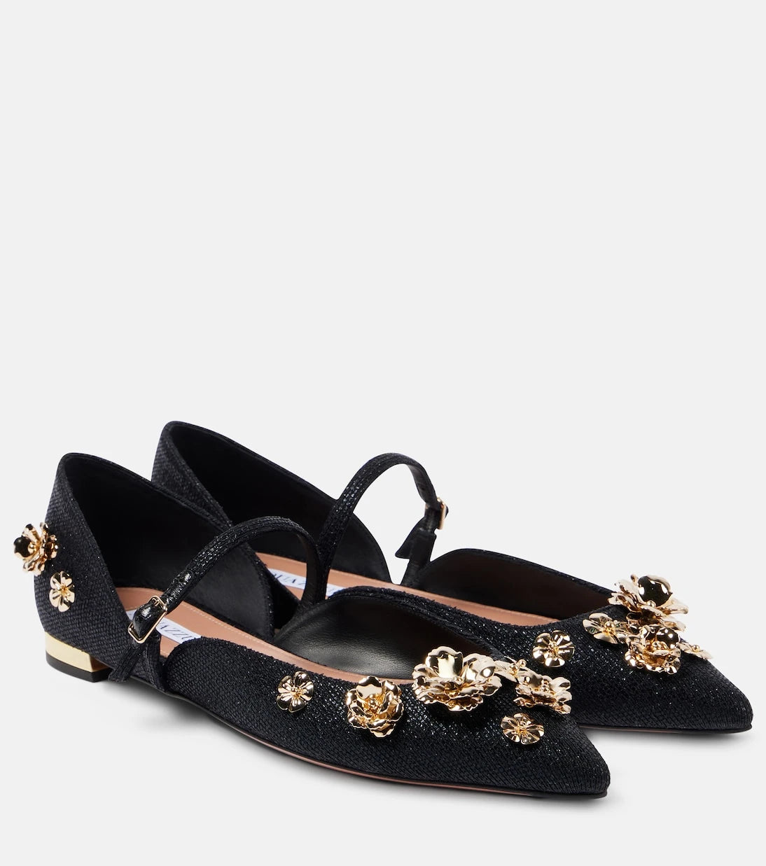 Aquazzura - Bloom embellished ballet flats