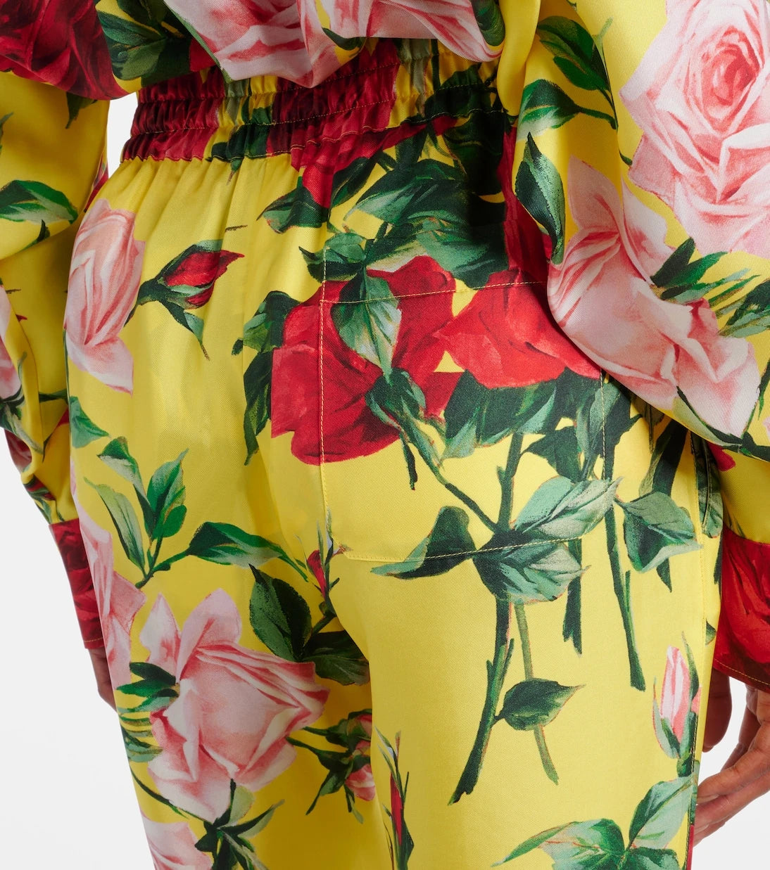 Dolce&Gabbana - Floral silk straight pants