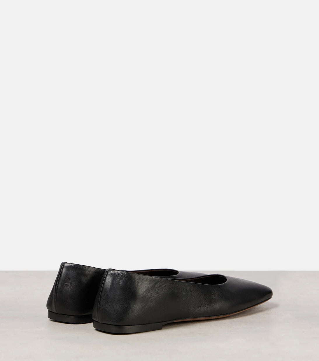 The Row - Square leather ballet flats