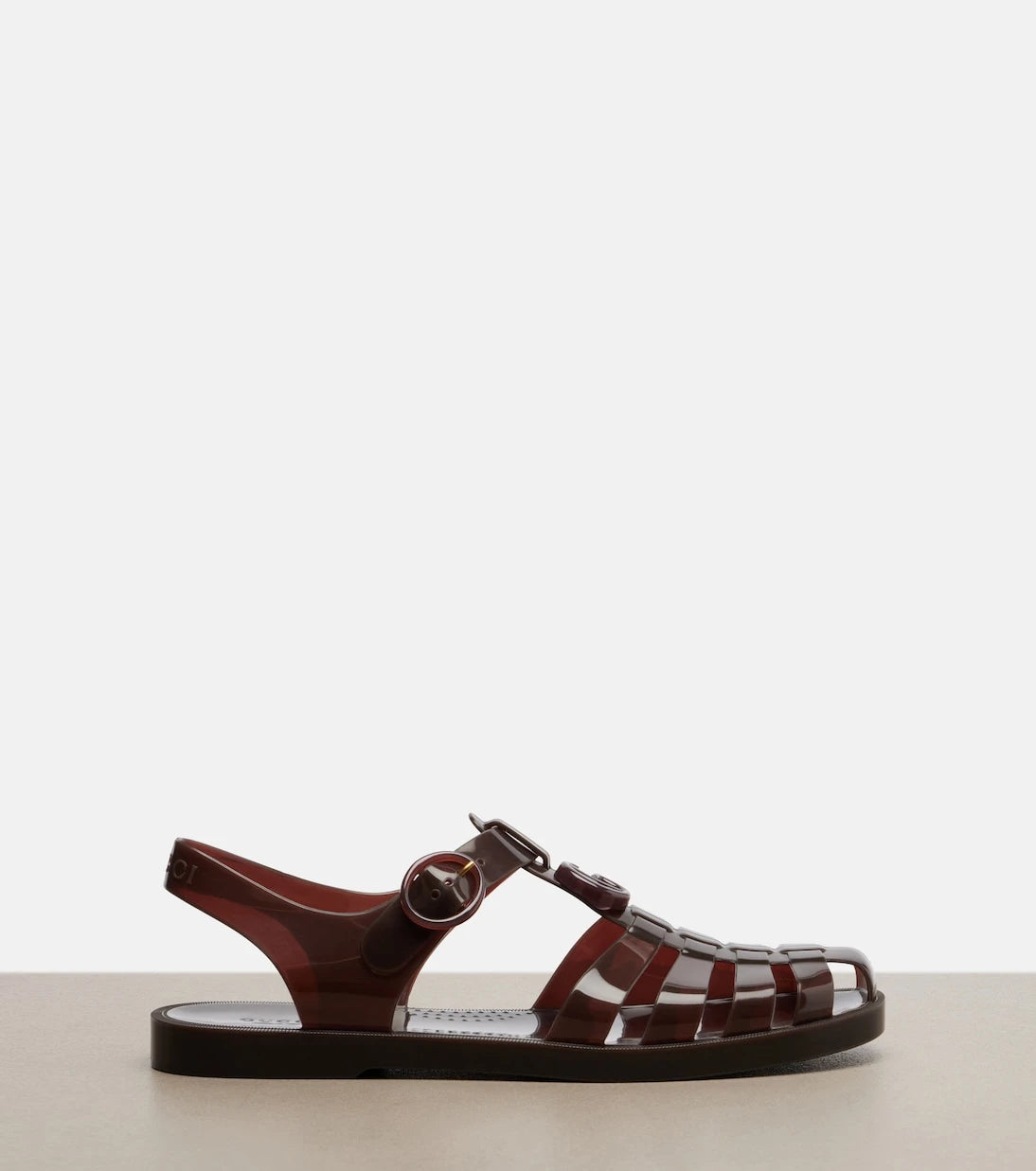 Gucci - Glossy Double G fisherman sandals