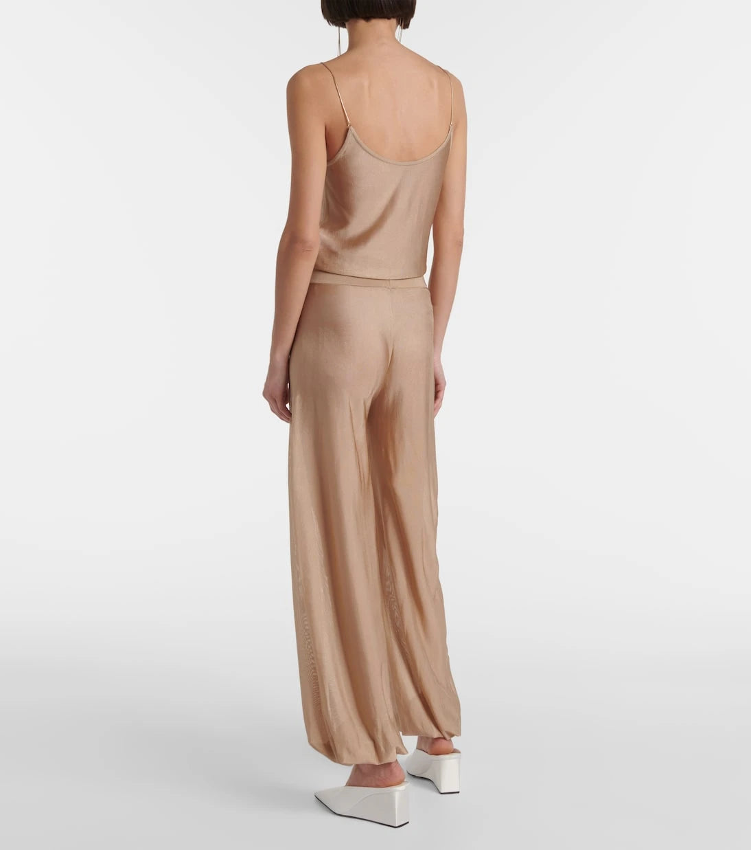 Alaïa - بنطلون بقصة أرجل واسعة منسوج